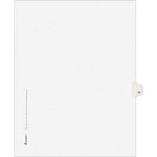 Avery Individual Legal Exhibit Dividers