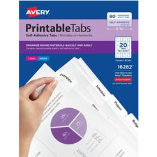 Avery Printable Repositionable Tabs