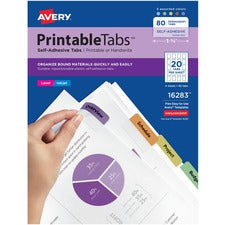 Avery Printable Repositionable Tabs