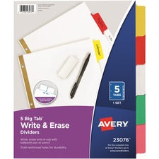 Avery Big Tab Write & Erase Dividers