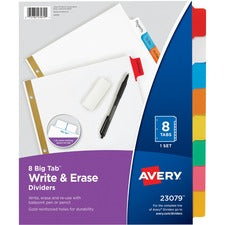 Avery Big Tab Write & Erase Dividers