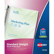 Avery Standard Weight Sheet Protectors