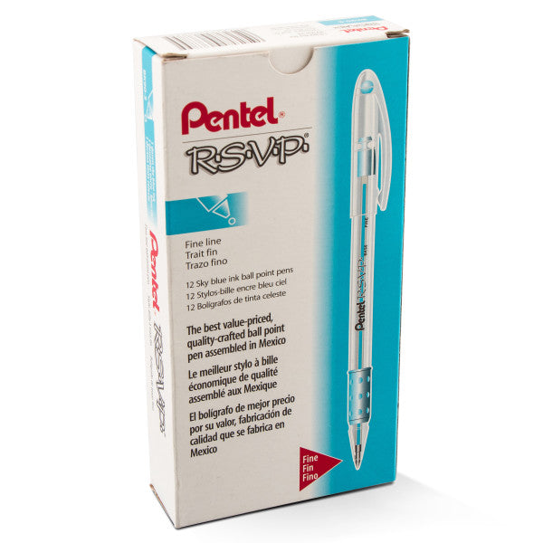 Pentel R.S.V.P. Ballpoint Pens - 12 Pack