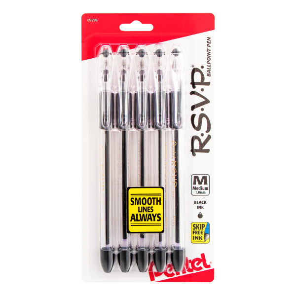 Pentel RSVP COLORS Multi Pack Ballpoint Pens, Assorted Ink