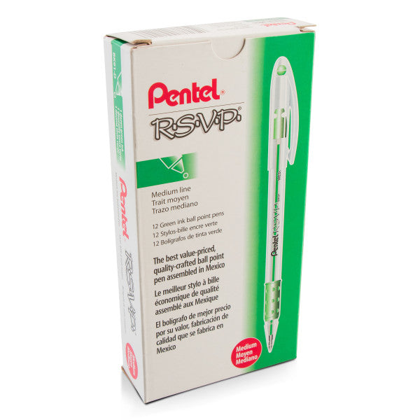 Pentel R.S.V.P. Ballpoint Pens - 12 Pack