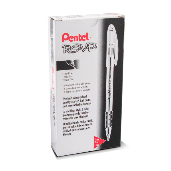 Pentel R.S.V.P. Ballpoint Pens - 12 Pack