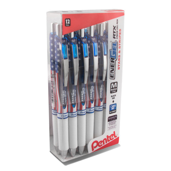 Pentel EnerGel Stars & Stripes Liquid Gel Pen