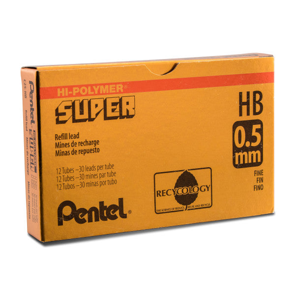 Pentel Super Hi-Polymer Leads Refills for Mechanical Pencils