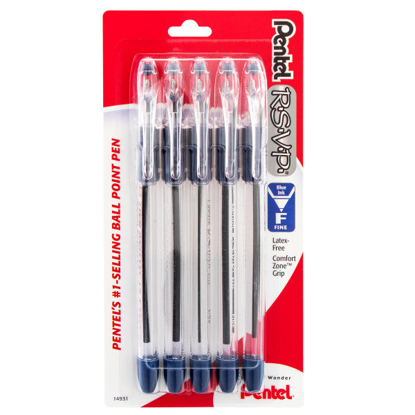 Pentel RSVP COLORS Multi Pack Ballpoint Pens, Assorted Ink