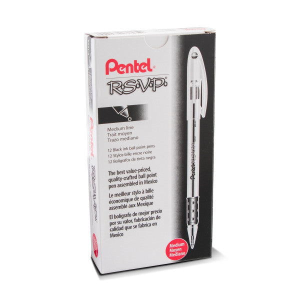 Pentel R.S.V.P. Ballpoint Pens - 12 Pack