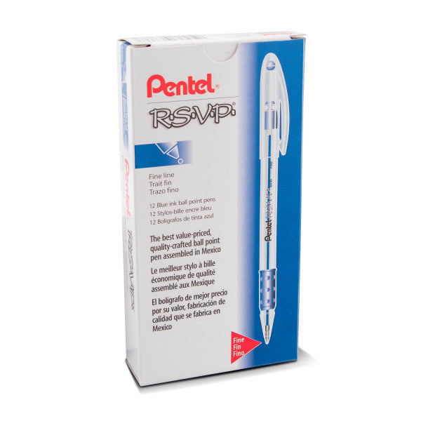 Pentel R.S.V.P. Ballpoint Pens - 12 Pack