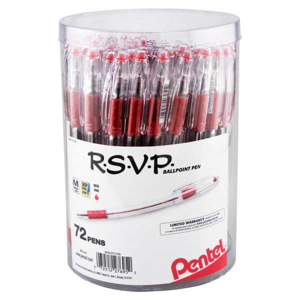 Pentel R.S.V.P. Ballpoint Pens Canisters - Bulk