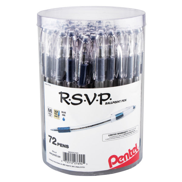 Pentel R.S.V.P. Ballpoint Pens Canisters - Bulk