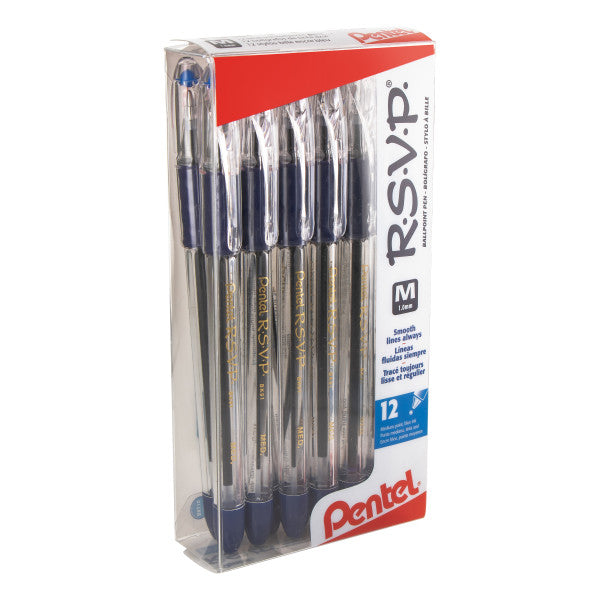 Pentel R.S.V.P. Ballpoint Pens - 12 Pack