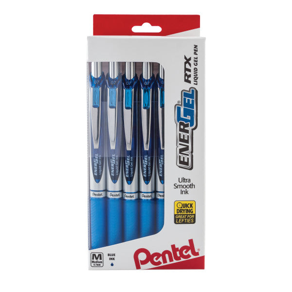 Pentel EnerGel RTX Retractable Liquid Gel Ink Pens, Window Box Collection